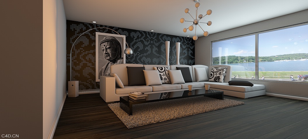 简约客厅C4D模型 Living room 3D model - C4D之家 - cinema4d_ 2014-05-22 下午4.24.50.jpg