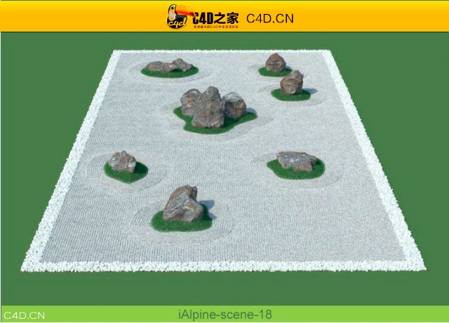 阿尔卑斯山植物和石头模型包R&D Group – iAlpine for MultiScatter - C4D之家 - medish-17.jpg