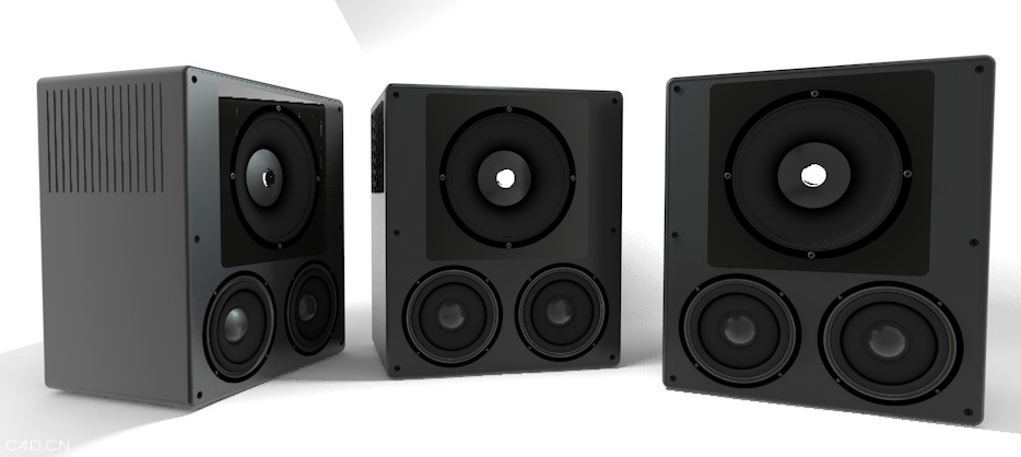 音响设备：扬声器C4D模型 Speaker - C4D之家 - cinema4d_ 2014-05-25 下午4.55.54.jpg