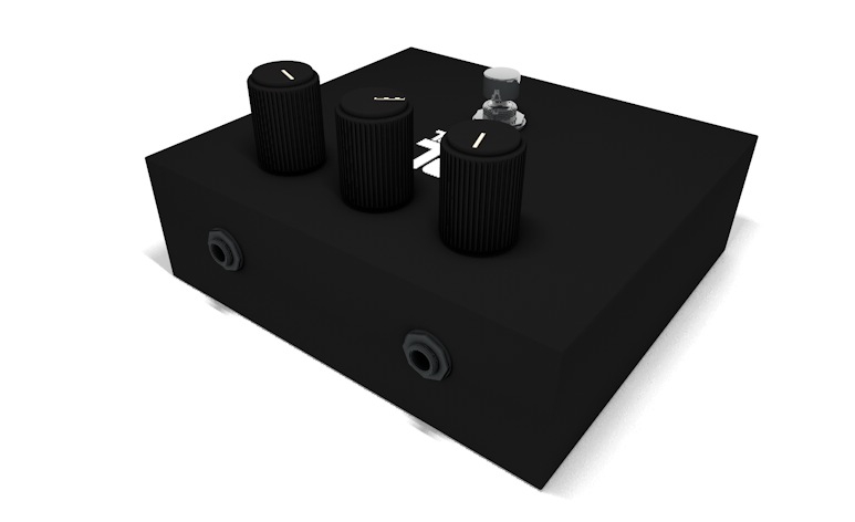 失真踏板C4D模型 Distortion Pedal