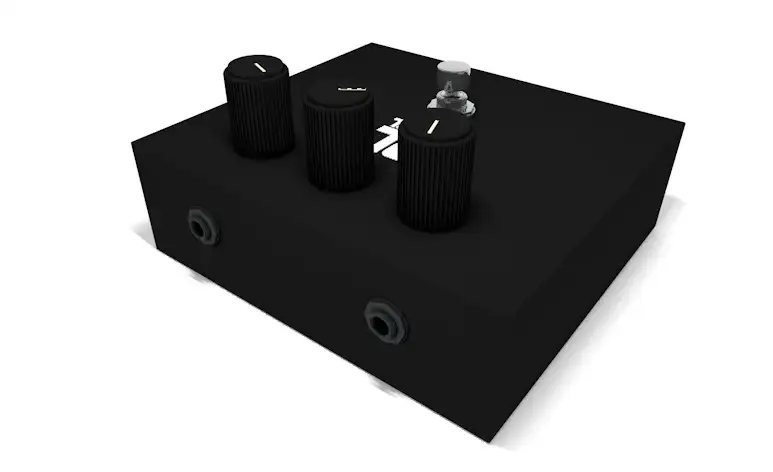 失真踏板C4D模型 Distortion Pedal