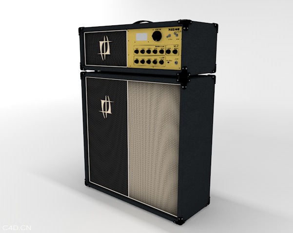 音箱（扩音器）C4D模型 Amp 3d model - C4D之家 - cinema4d_ 2014-05-26 上午12.34.08.jpg