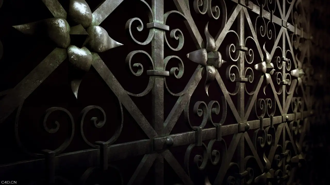 铁栅CINEMA4D渲染作品 Iron Gate