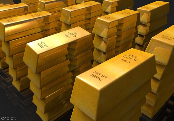 金条C4D模型 Gold Bars - C4D之家 - cinema4d_ 2014-05-27 下午9.14.19.jpg