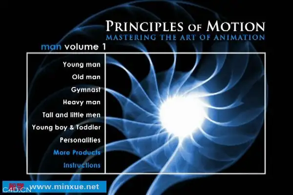 《全套人物真实动作库》(Principles of Motion)