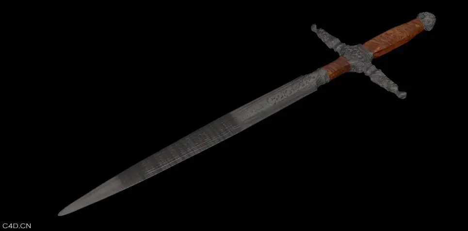 宝剑C4D模型 Sword 3d model - C4D之家 - cinema4d_ 2014-06-06 下午8.46.45.jpg