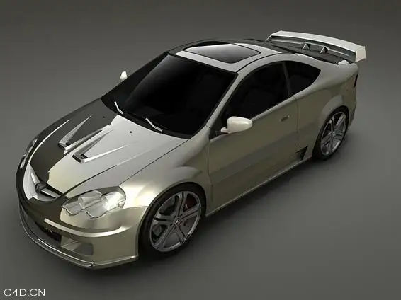 汽车C4D模型：讴歌RSX C4D模型 Acura RSX 3D model - C4D之家 - Acura-RSX-3D-model.jpg