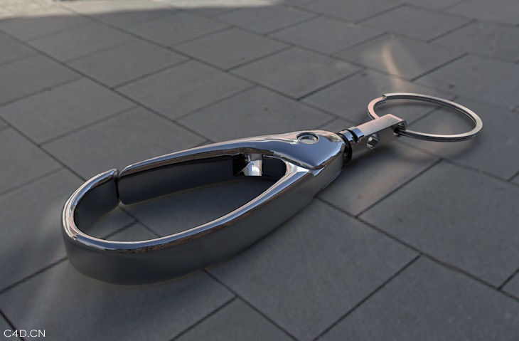 钥匙扣C4D模型 Keychain 3D model - C4D之家 - cinema4d_ 2014-06-07 下午8.05.31.jpg