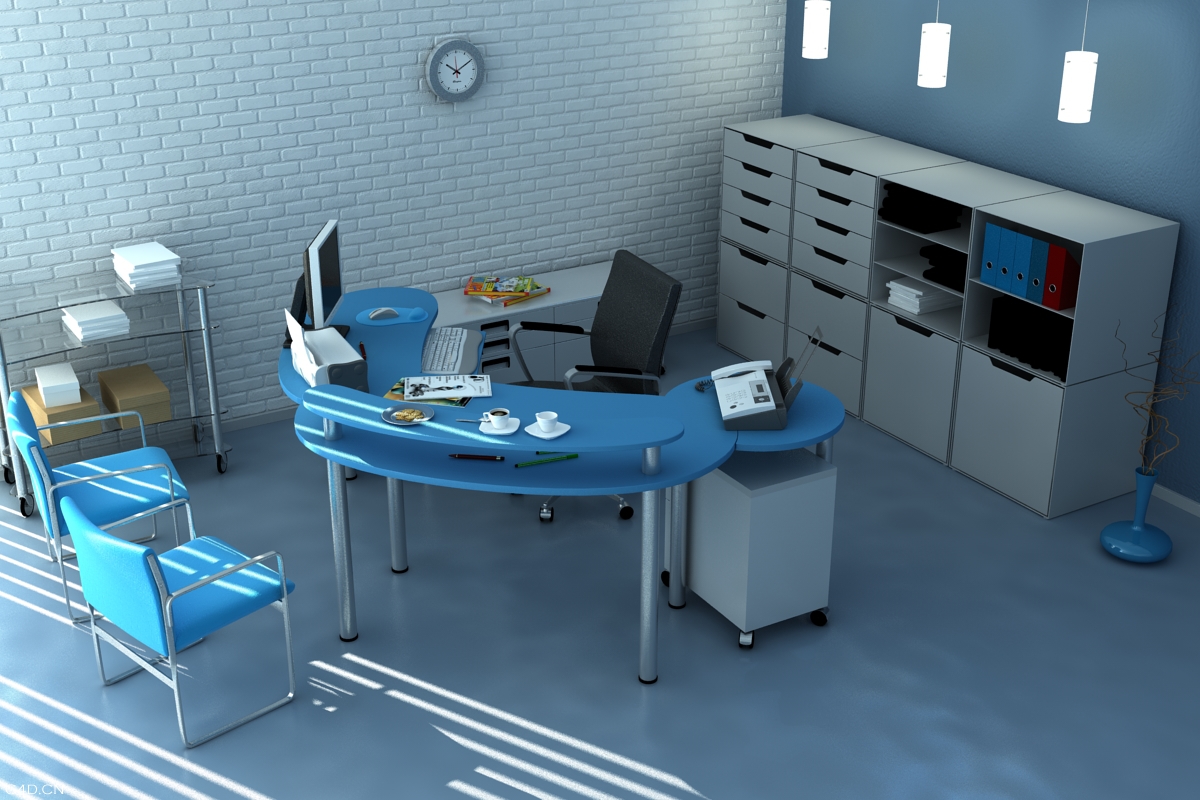 工作室C4D模型 （C4D FOR VRAY渲染）Studio 3D model - C4D之家 - Archinteriors1_003.jpg