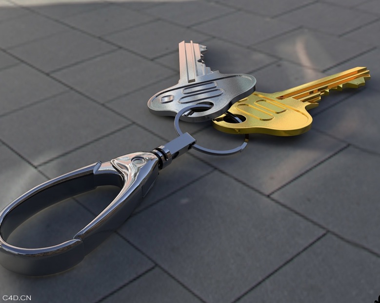 C4D钥匙模型（白衬衫建模渲染） - C4D之家 - cinema4d_ 2014-06-09 下午11.53.16.jpg
