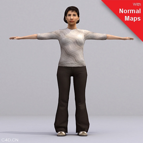 22个写实人像3D模型 axyz 3d max model