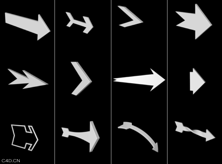 C4D箭头生成插件汉化版 ArrowMaker（R12-15）