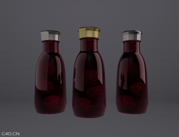 杨梅酒瓶C4D模型 - C4D之家 - cinema4d_ 2014-06-15 下午12.09.49.jpg