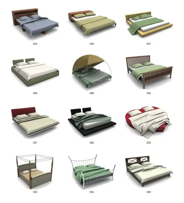 115个床C4D模型合集（单人床、双人床、婴儿床） - C4D之家 - cinema4d_ 2014-06-16 上午12.21.32.jpg