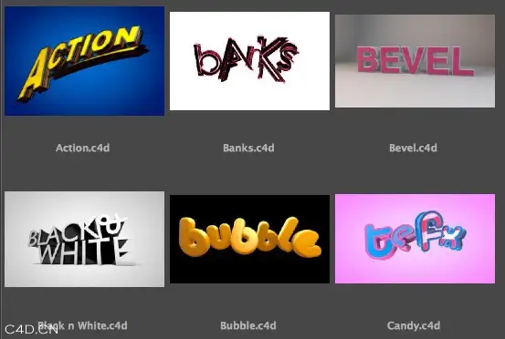 c4d文字倒角预设专业版 Text Edge FX Pro 2.0 for Cinema 4D