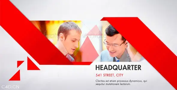 AE模版：简介公司宣传片头介绍 Videohive Clean Corporate