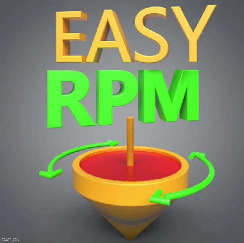 C4D陀螺旋转预设 Easy RPM Tool