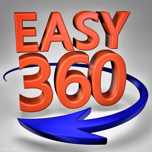 C4D 360度旋转预设 Turntable creates 360Â° animations - C4D之家 - 360-Logo.jpg