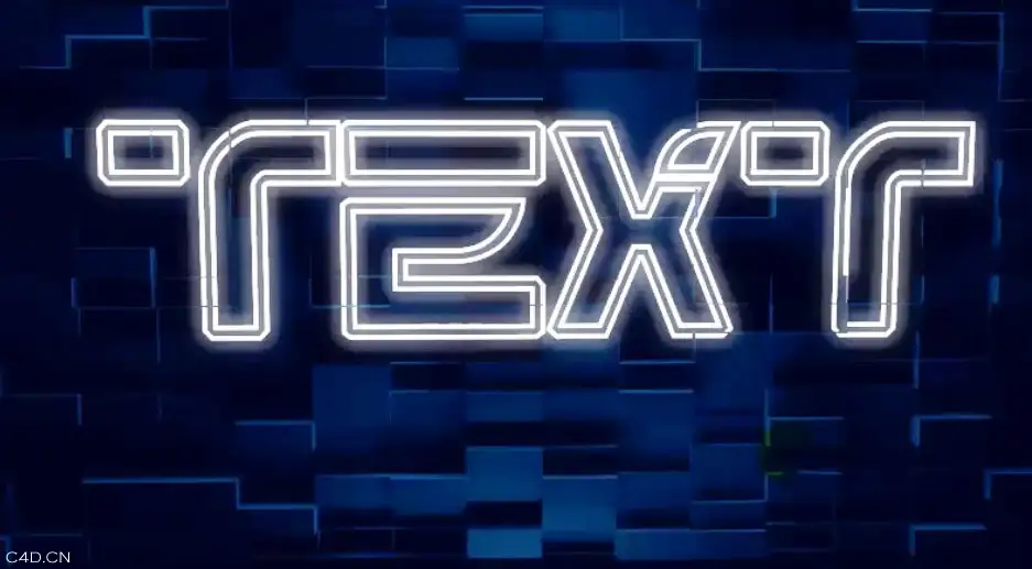 C4D使用NURBS制作文本扫描动画教程 Animating Text with Sweep NURBS Tutorial
