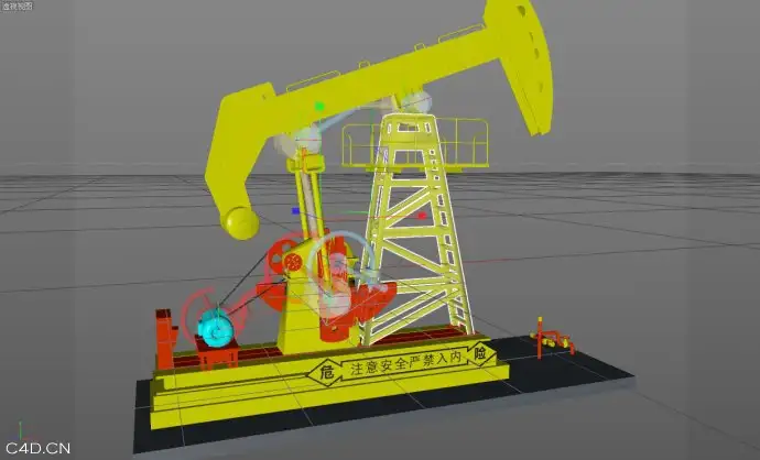 [CINEMA 4D].动力学机械绑定教程（汽车驱动绑定&打油机绑定)