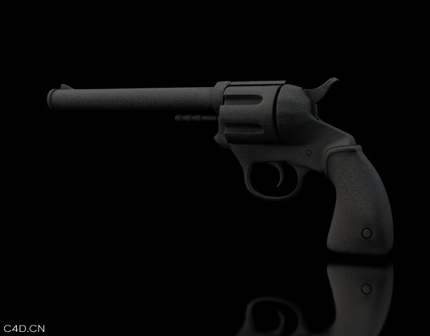 左轮手枪C4D模型 Revolver 3d model