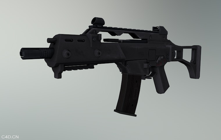 德国制G36C短突击步枪C4D模型 - C4D之家 - cinema4d_ 2014-06-25 下午10.36.49.jpg