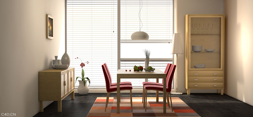 餐厅C4D模型 restaurant 3d model - C4D之家 - Snip20140701_2.jpg