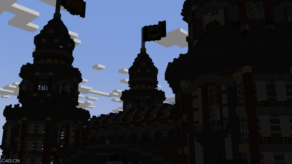 minecraft城堡 - C4D之家 - 1.jpg