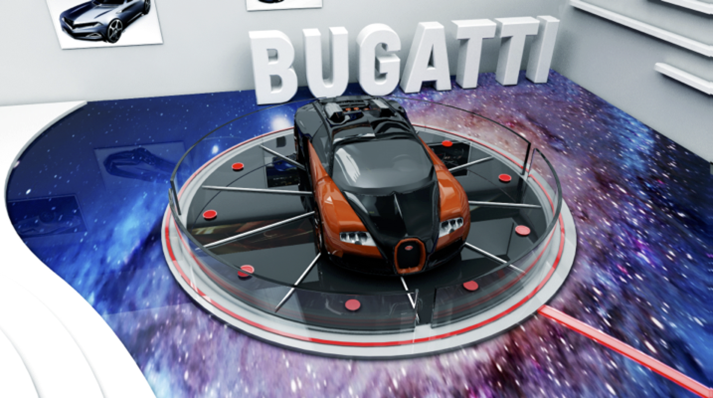 豪车布加迪威龙C4D模型 Bugatti Veyron