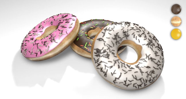 甜甜圈C4D模型 donuts 3d model - C4D之家 - Donuts_free_Model-C4D-thepixellab.jpg