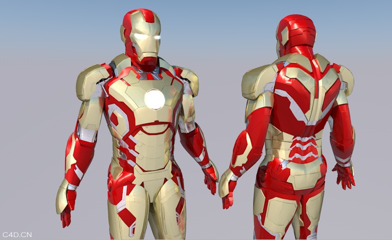 钢铁侠C4D模型 Ironman MK42 - C4D之家 - cinema4d_ 2014-07-18 下午2.55.44.jpg