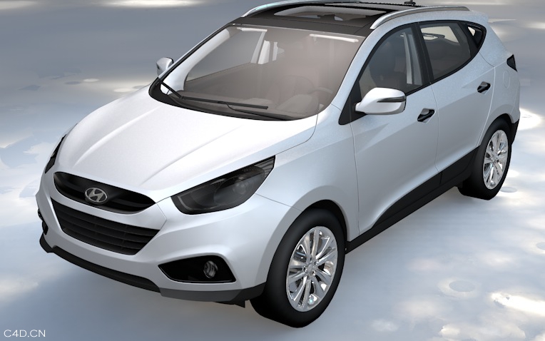 现代途胜C4D模型 HYUNDAI IX35 TUCSON 3D MODEL