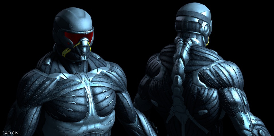 纳米防护服C4D模型 Nanosuit CryNet