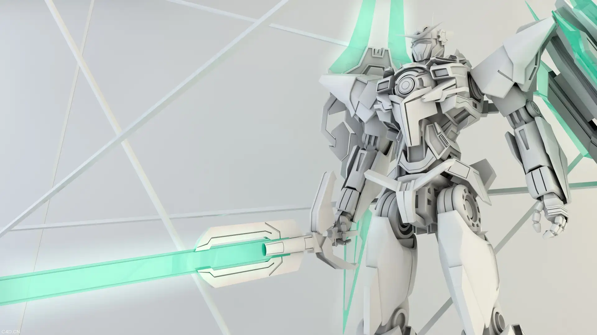 参考gundam Qan【T】，加了点自己的想法 - C4D之家 - gundam 17-1.jpg