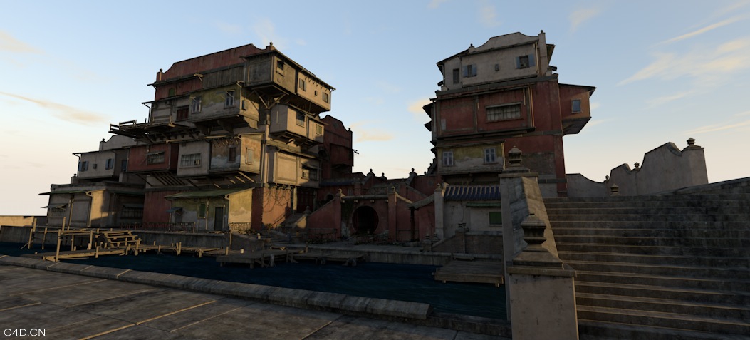 中式古建院落完整C4D模型（C4D/含贴图） - C4D之家 - cinema4d_ 2014-08-01 下午5.35.22.jpg