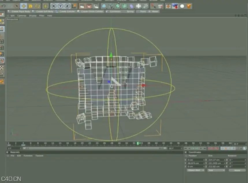 C4D和AE栏包系列教程第十一期：样条文字制造方块效果