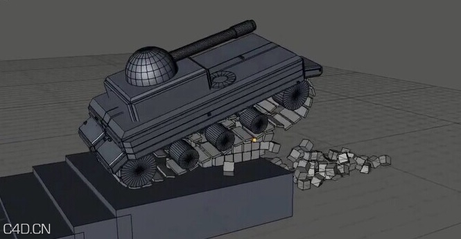 动力学坦克绑定教程Speed Art Chenilles de tank sur c4d - C4D之家 - cinema4d_ 2014-08-07 上午12.41.01.jpg