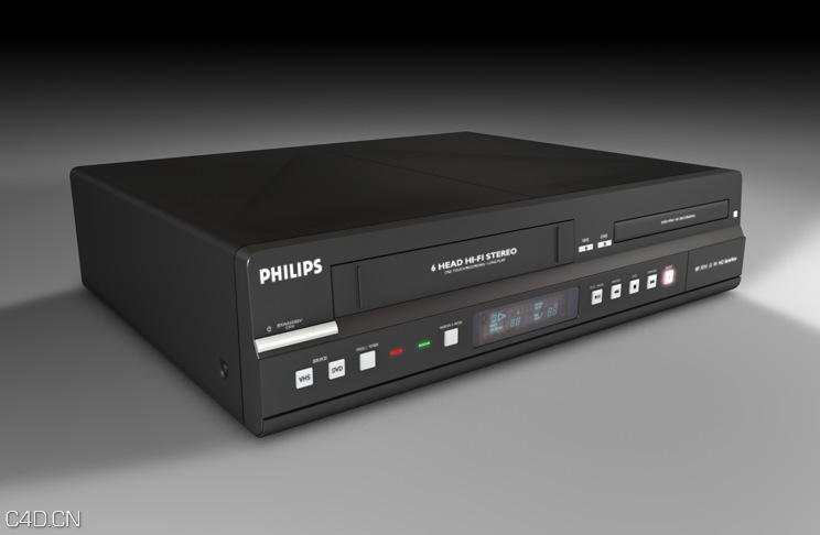 飞利浦DVD影碟机C4D模型 - C4D之家 - cinema4d_ 2014-08-07 下午9.28.51.jpg