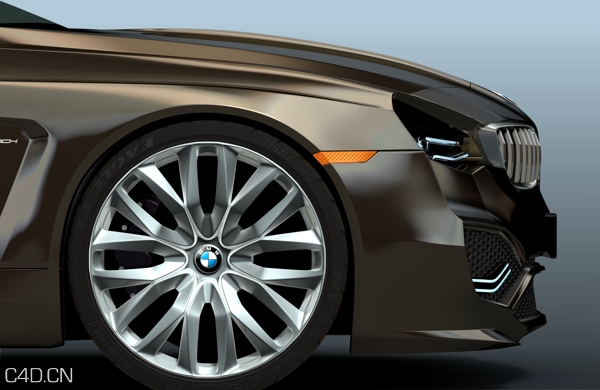 C4D制作宝马BMW模型概念跑车