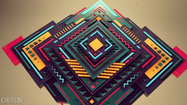 C4D制作纯几何图片短片欣赏 - C4D之家 - eda28841bce1be486ac1444ecb796e3f.png