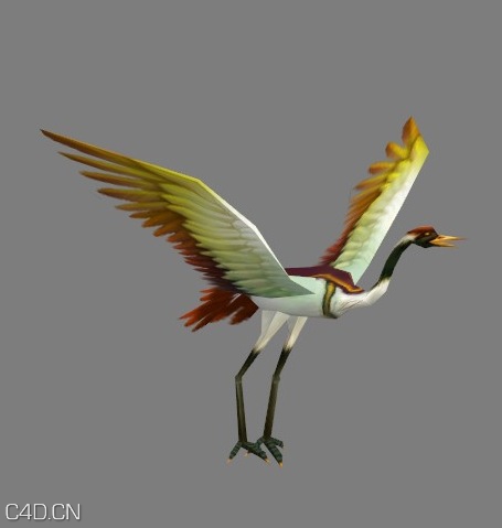 仙鹤3D模型
