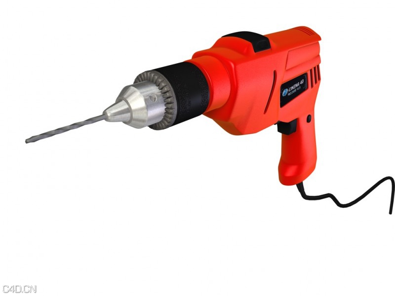 电钻C4D模型 Drill 3d models