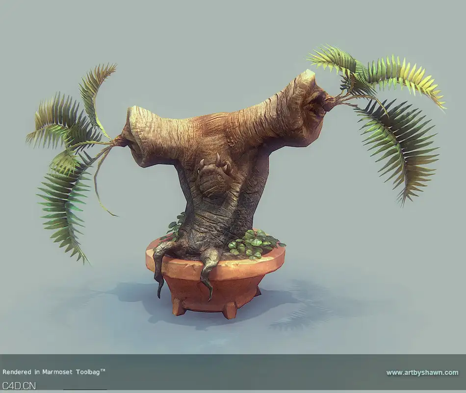 marmoset作品第二辑 - C4D之家 - shain_plantelemental.jpg