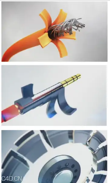 Headphones 国外耳机C4D包装视频教程