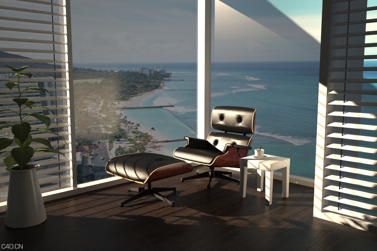 Charlie Luo的C4D VR室内渲染作品