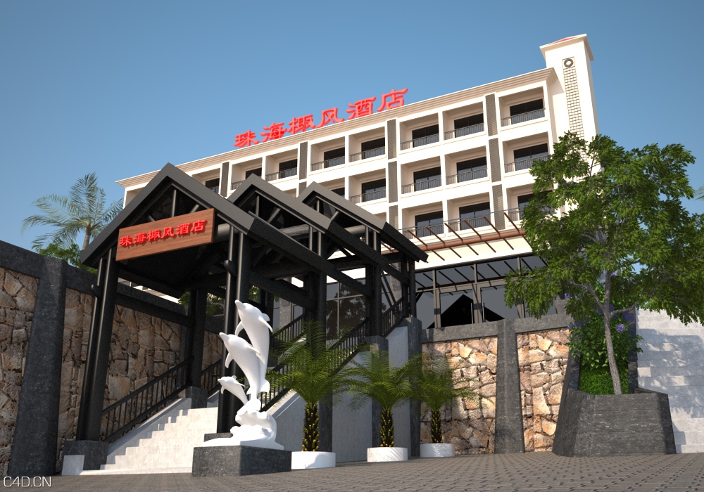 Charlie Luo的C4D VR室内渲染作品 - C4D之家 - 酒店2.jpg