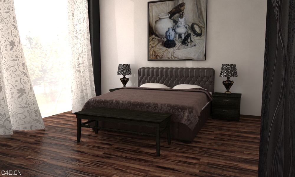 Charlie Luo的C4D VR室内渲染作品 - C4D之家 - 室内练习2.jpg