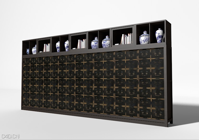 中医抓药柜C4D模型 - C4D之家 - cinema4d_ 2014-08-18 下午8.40.30.jpg