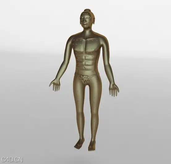 中医针炙铜人C4D模型 - C4D之家 - cinema4d_ 2014-08-18 下午9.01.32.jpg
