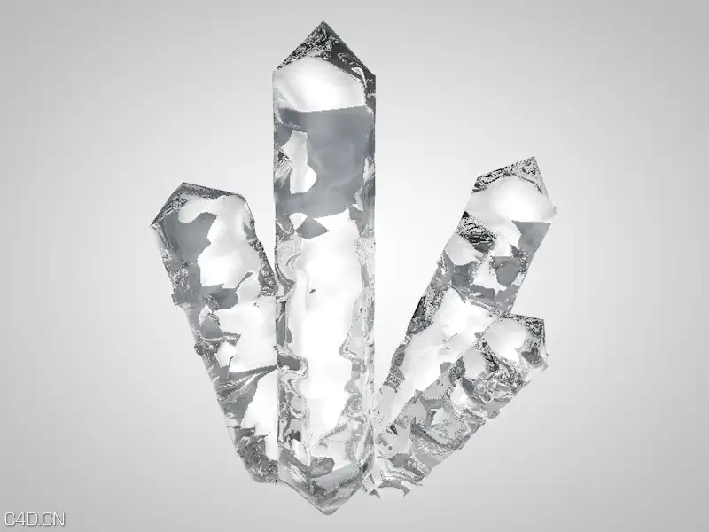透明水晶柱模型 - C4D之家 - 水晶1.jpg